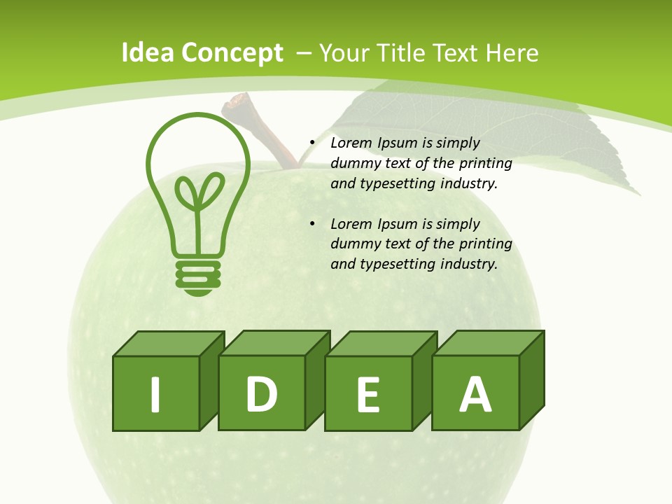 Healthcare Lifestyle Diet PowerPoint Template