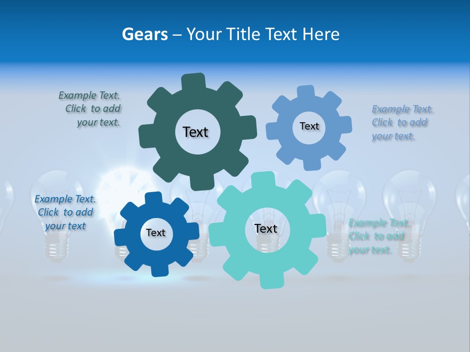 Filament Shine Illustration PowerPoint Template