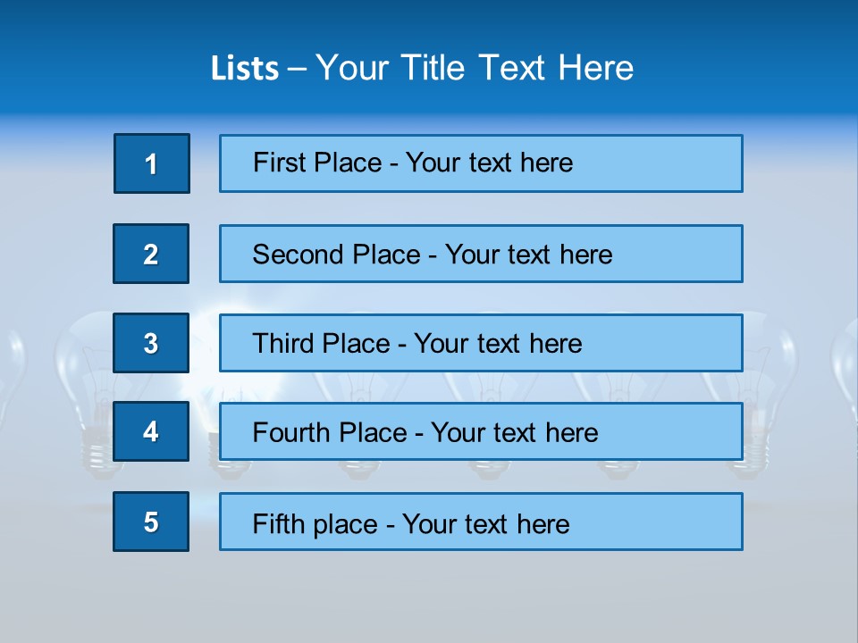 Filament Shine Illustration PowerPoint Template