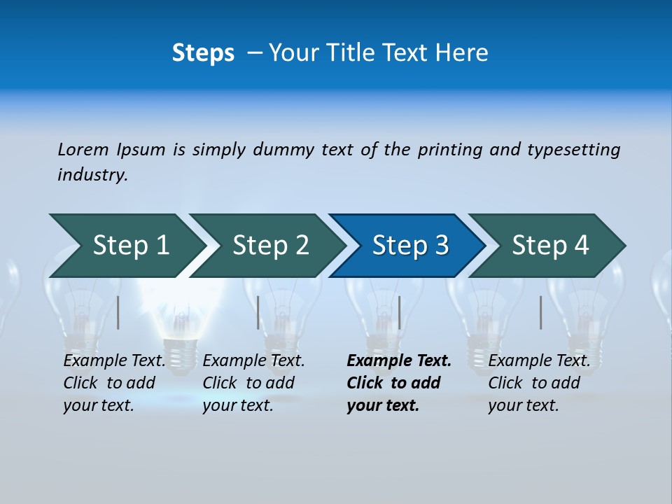 Filament Shine Illustration PowerPoint Template