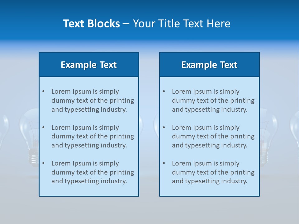 Filament Shine Illustration PowerPoint Template