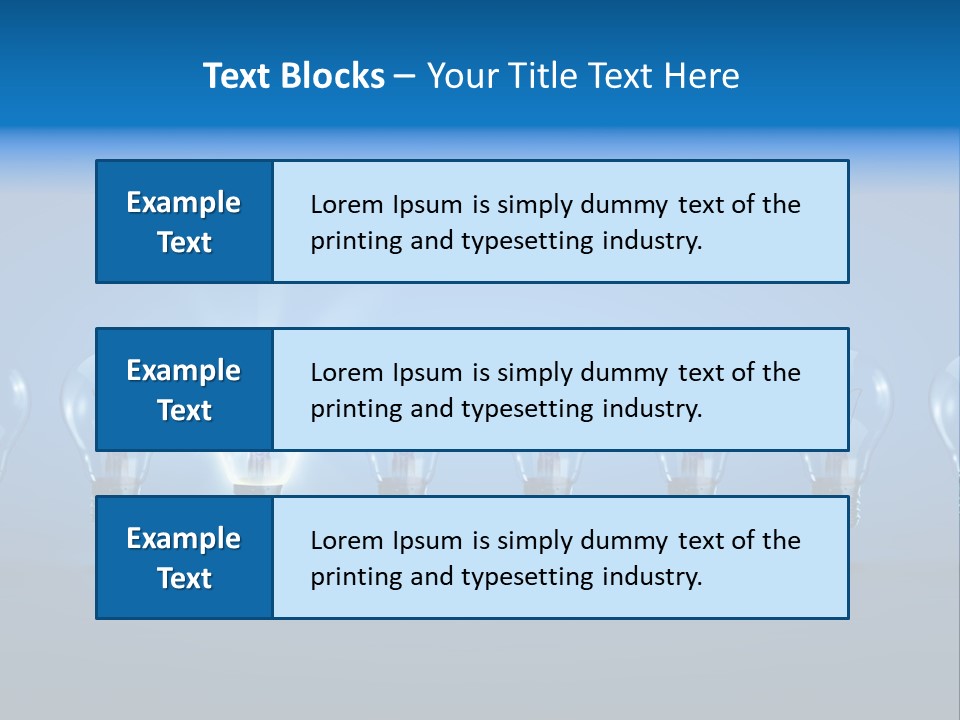 Filament Shine Illustration PowerPoint Template