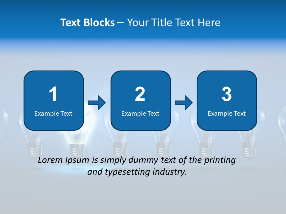 Filament Shine Illustration PowerPoint Template