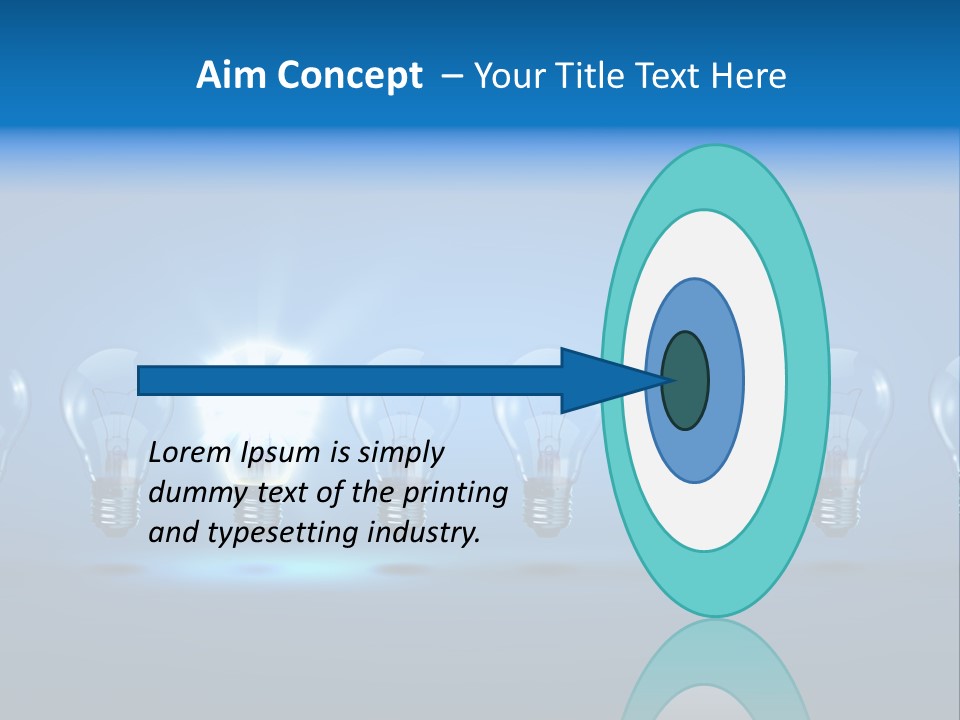 Filament Shine Illustration PowerPoint Template