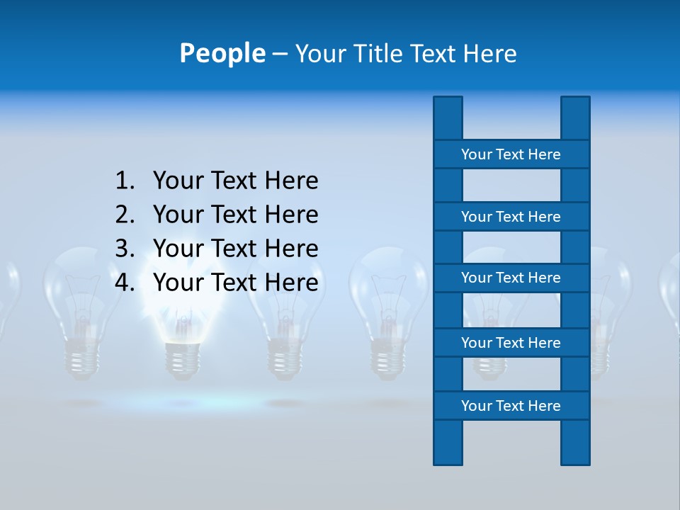 Filament Shine Illustration PowerPoint Template