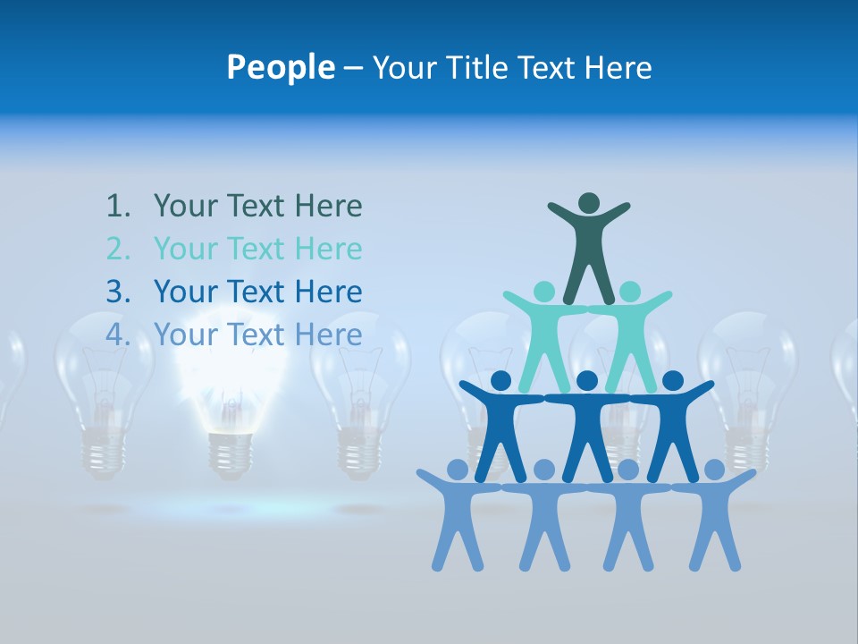 Filament Shine Illustration PowerPoint Template