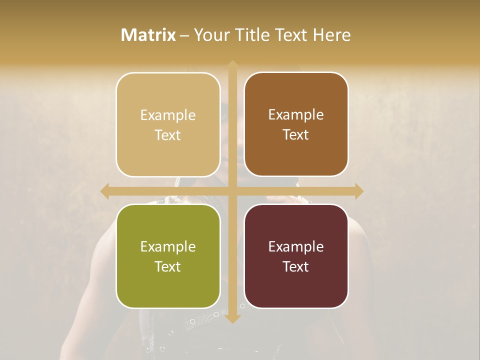 Close Up Young Pretty PowerPoint Template