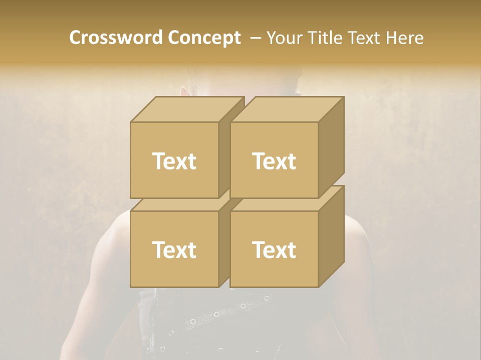 Close Up Young Pretty PowerPoint Template