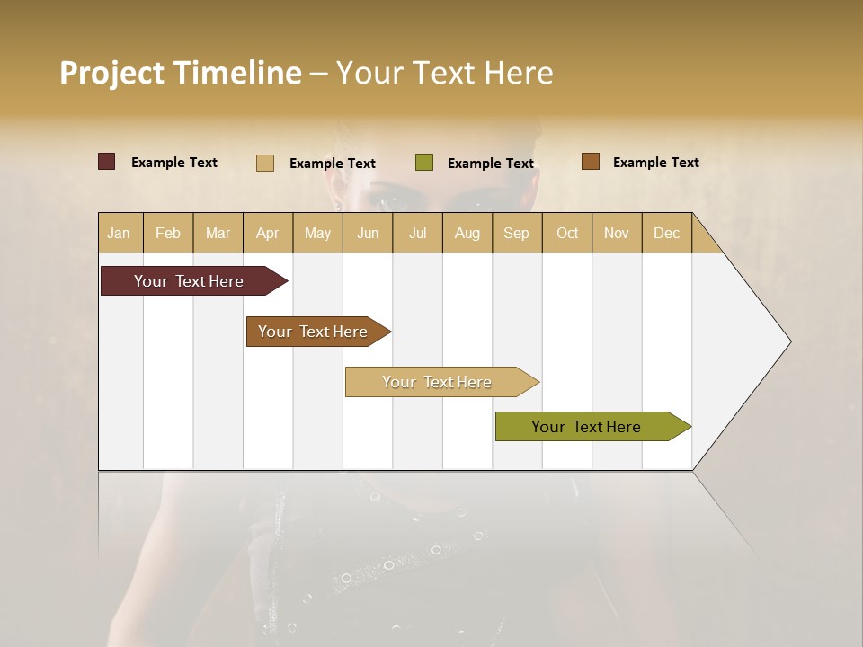 Close Up Young Pretty PowerPoint Template