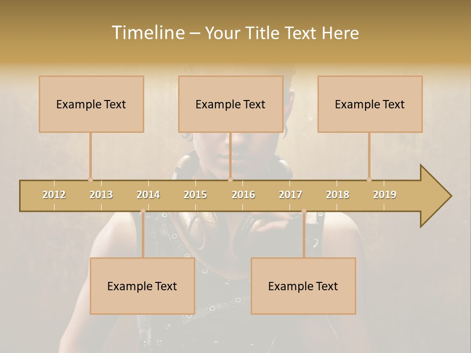 Close Up Young Pretty PowerPoint Template