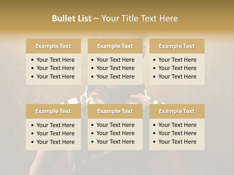 Close Up Young Pretty PowerPoint Template