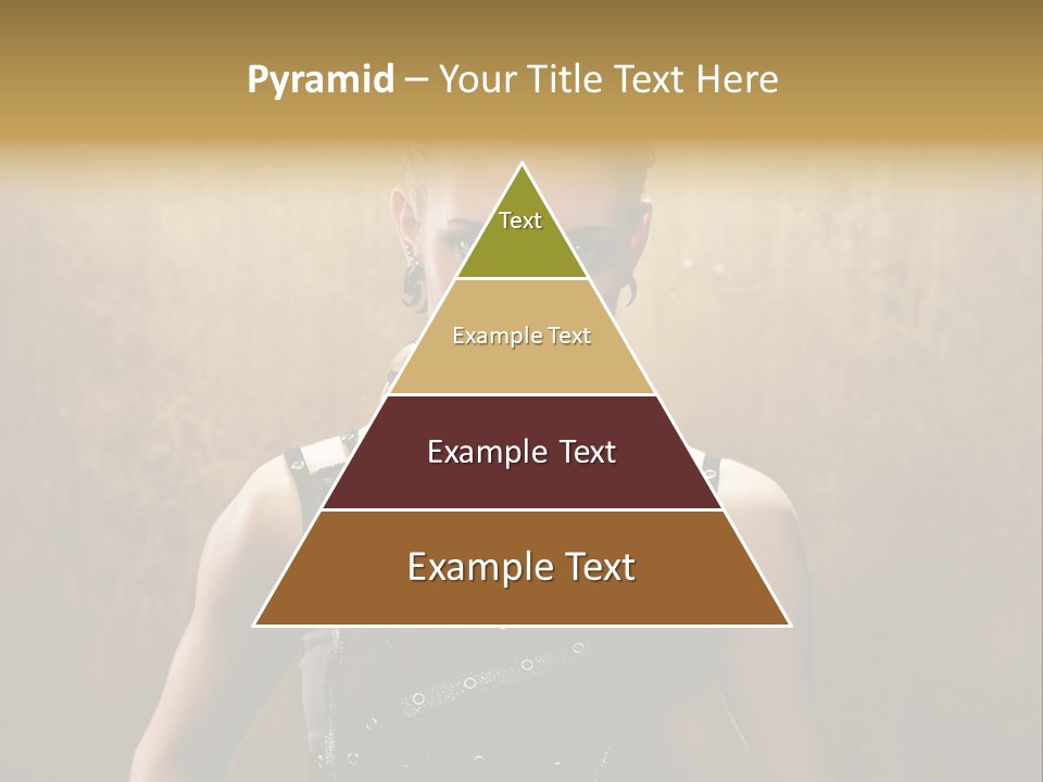 Close Up Young Pretty PowerPoint Template