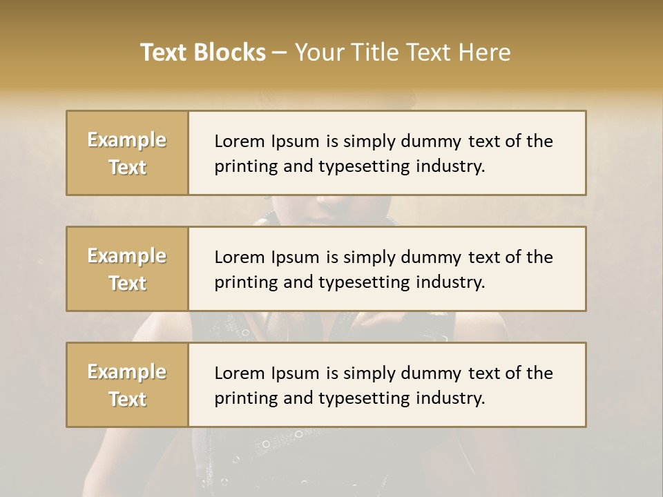 Close Up Young Pretty PowerPoint Template