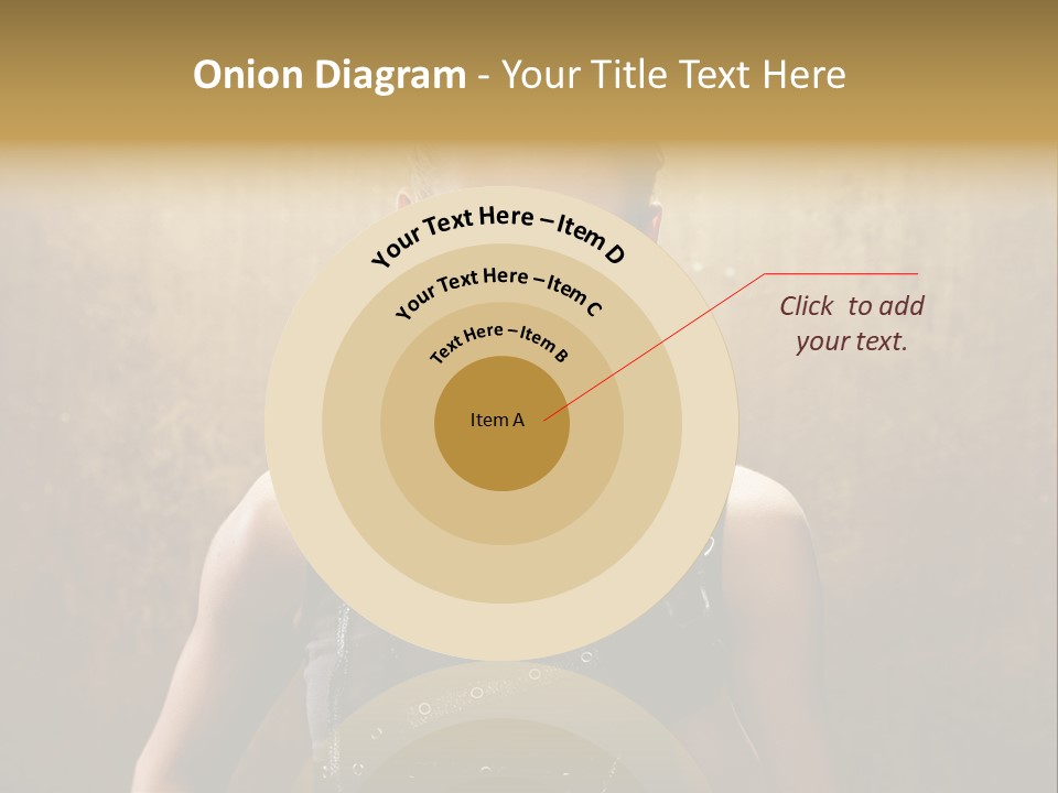 Close Up Young Pretty PowerPoint Template