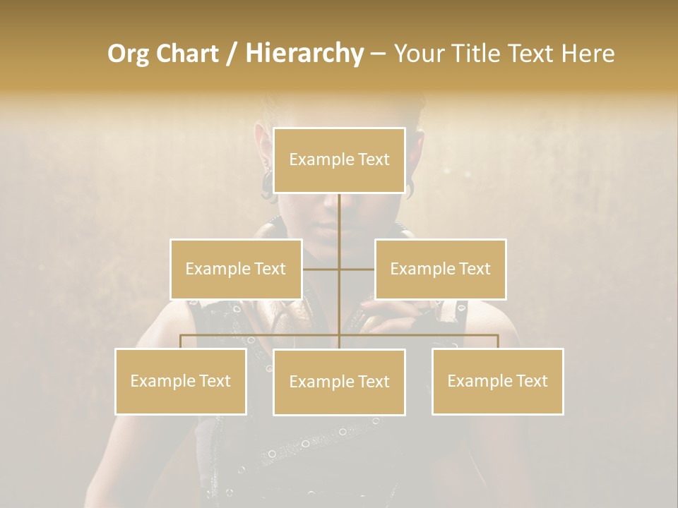 Close Up Young Pretty PowerPoint Template