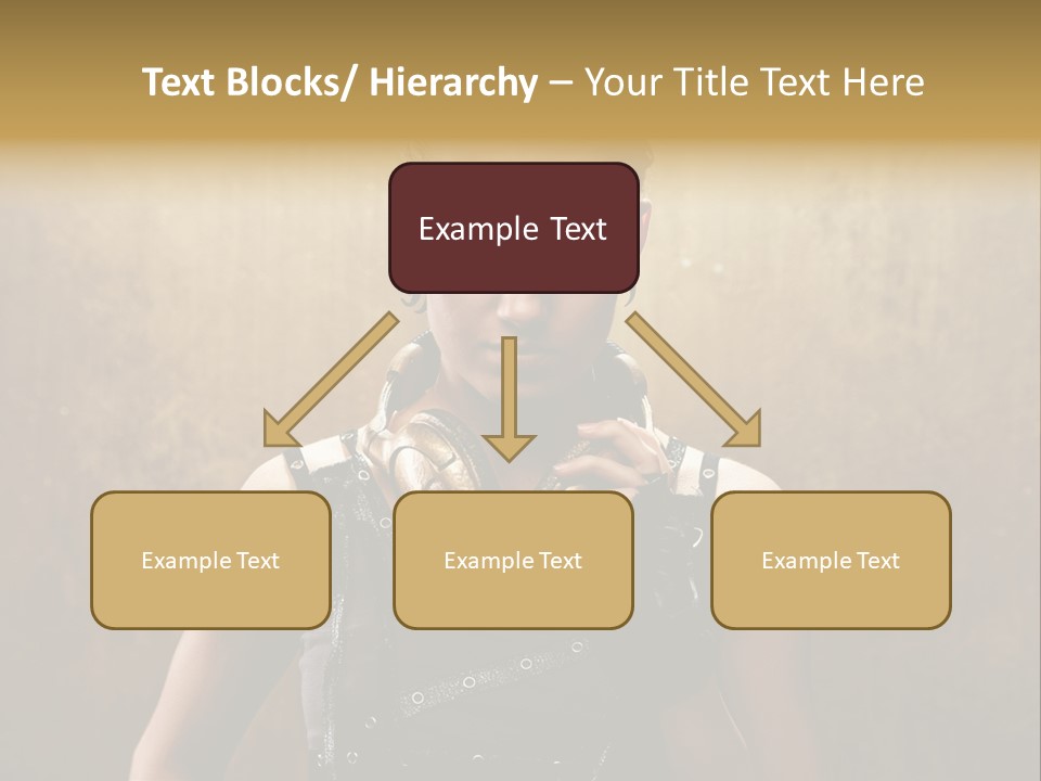 Close Up Young Pretty PowerPoint Template
