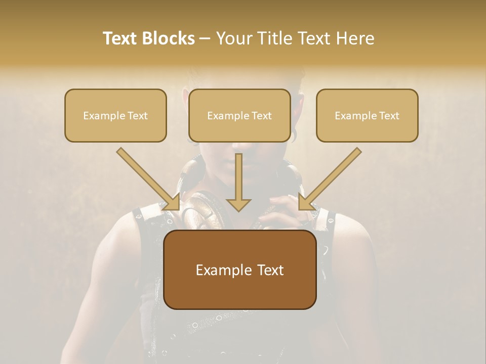 Close Up Young Pretty PowerPoint Template