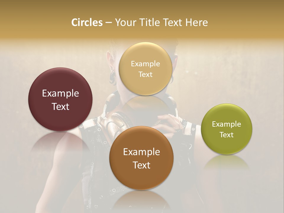 Close Up Young Pretty PowerPoint Template