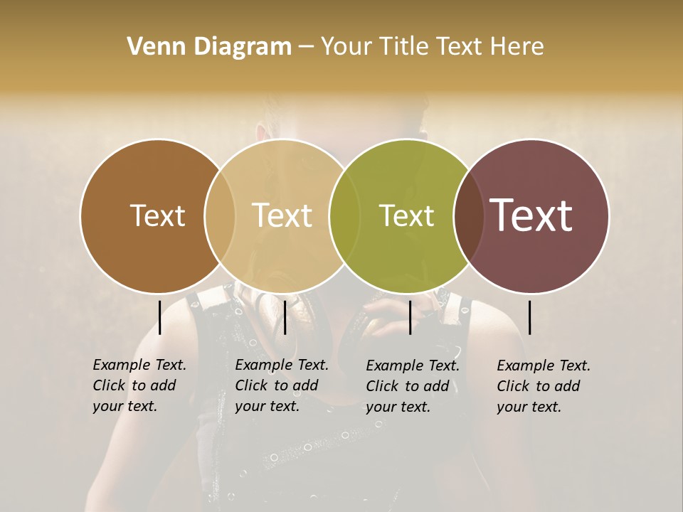 Close Up Young Pretty PowerPoint Template