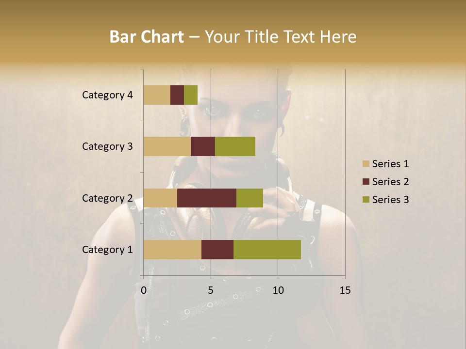 Close Up Young Pretty PowerPoint Template
