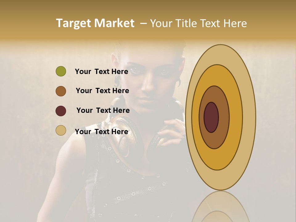 Close Up Young Pretty PowerPoint Template