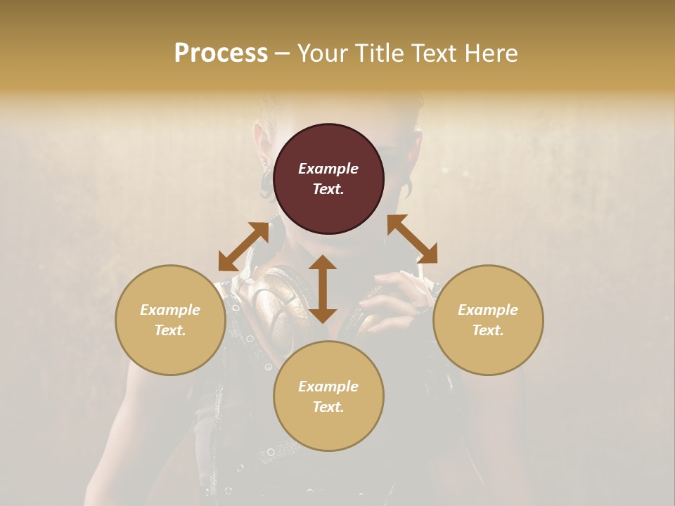 Close Up Young Pretty PowerPoint Template