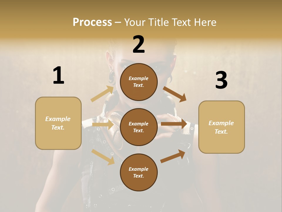 Close Up Young Pretty PowerPoint Template