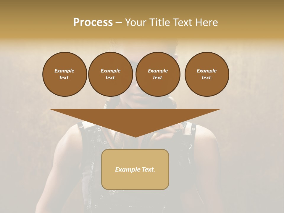 Close Up Young Pretty PowerPoint Template