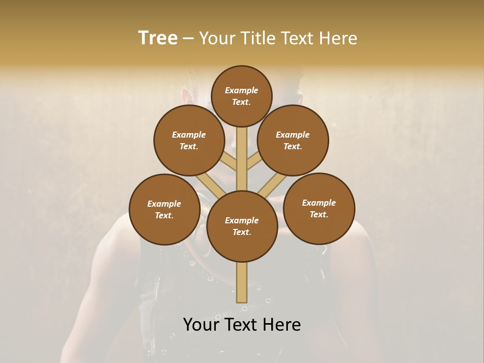 Close Up Young Pretty PowerPoint Template