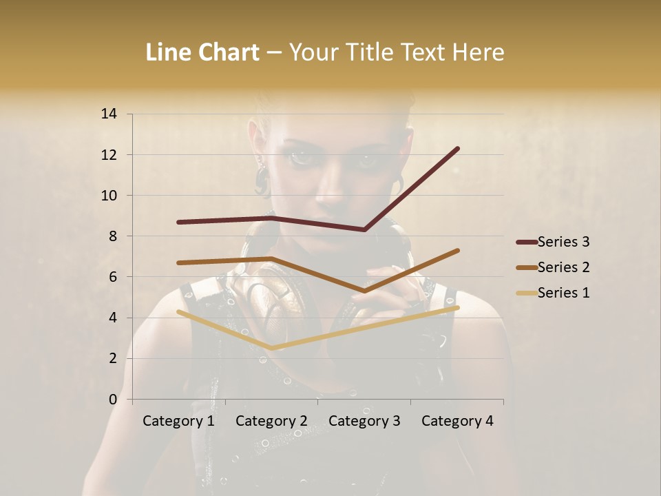 Close Up Young Pretty PowerPoint Template