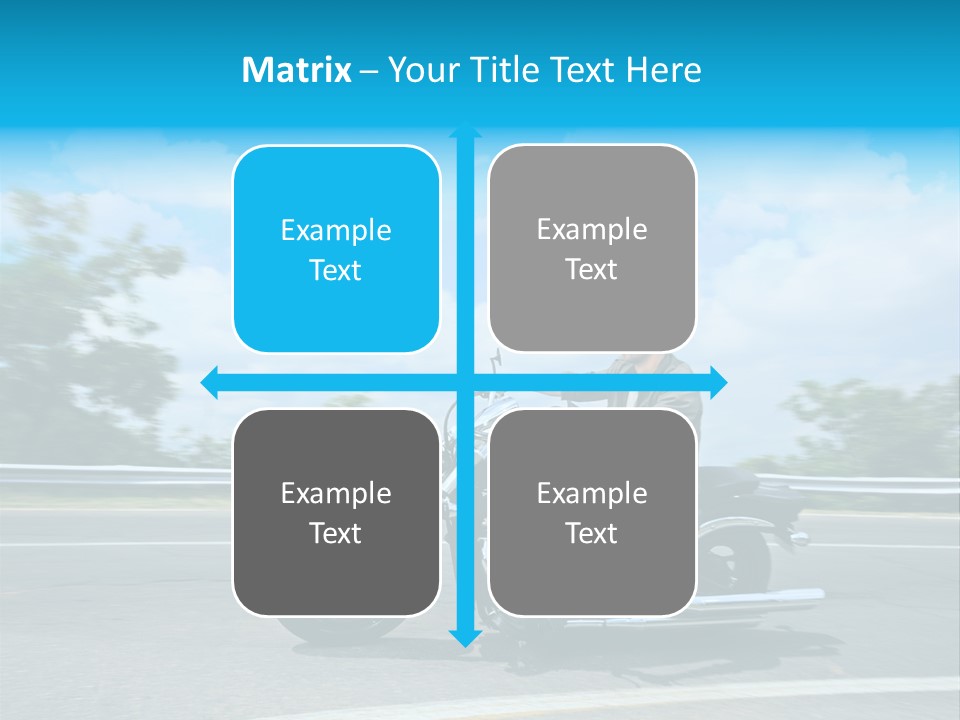 Biking Caucasian Rider PowerPoint Template