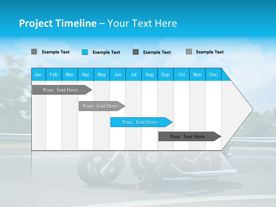 Biking Caucasian Rider PowerPoint Template