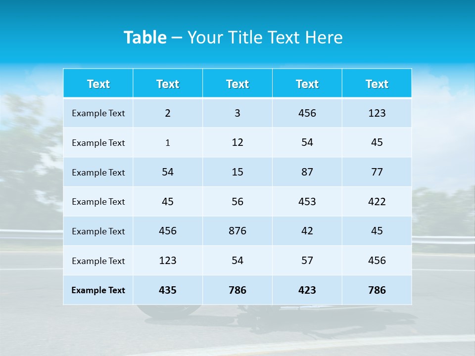Biking Caucasian Rider PowerPoint Template