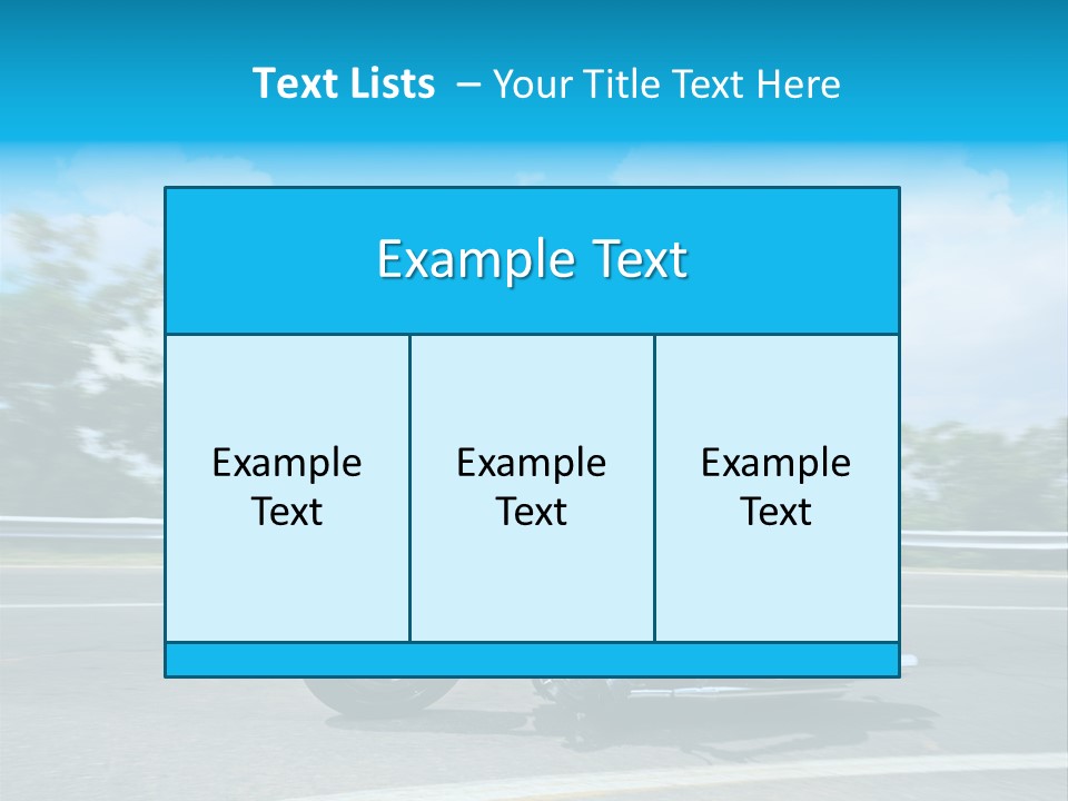 Biking Caucasian Rider PowerPoint Template