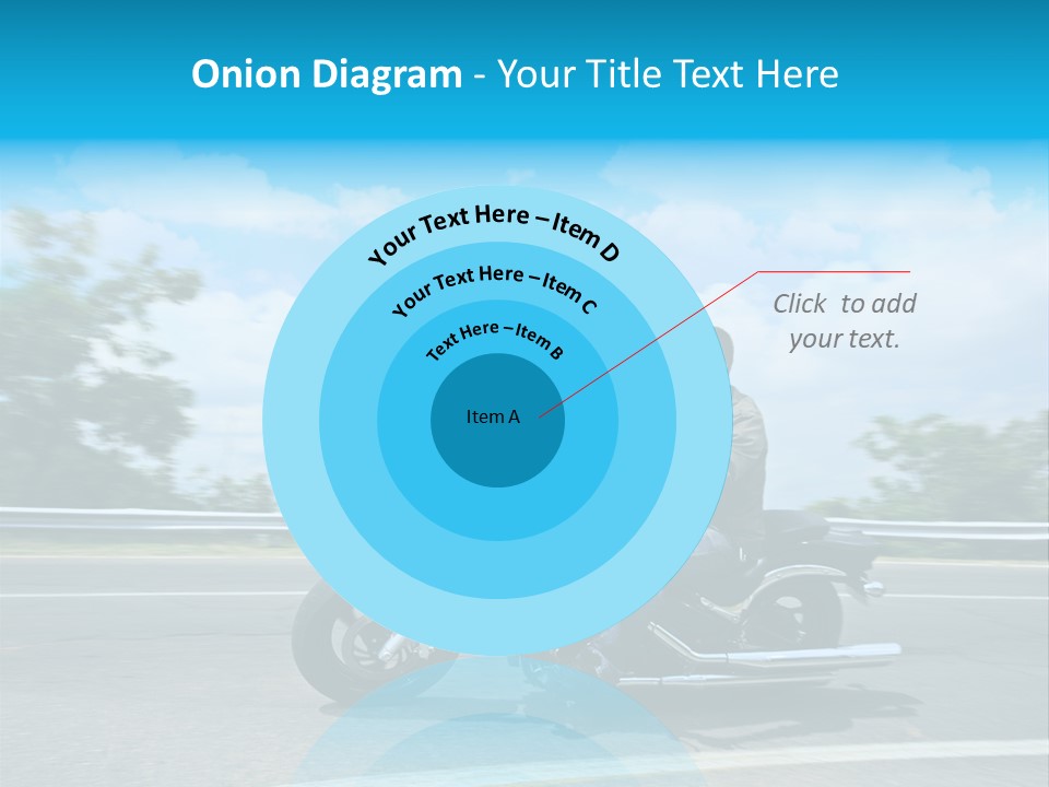 Biking Caucasian Rider PowerPoint Template