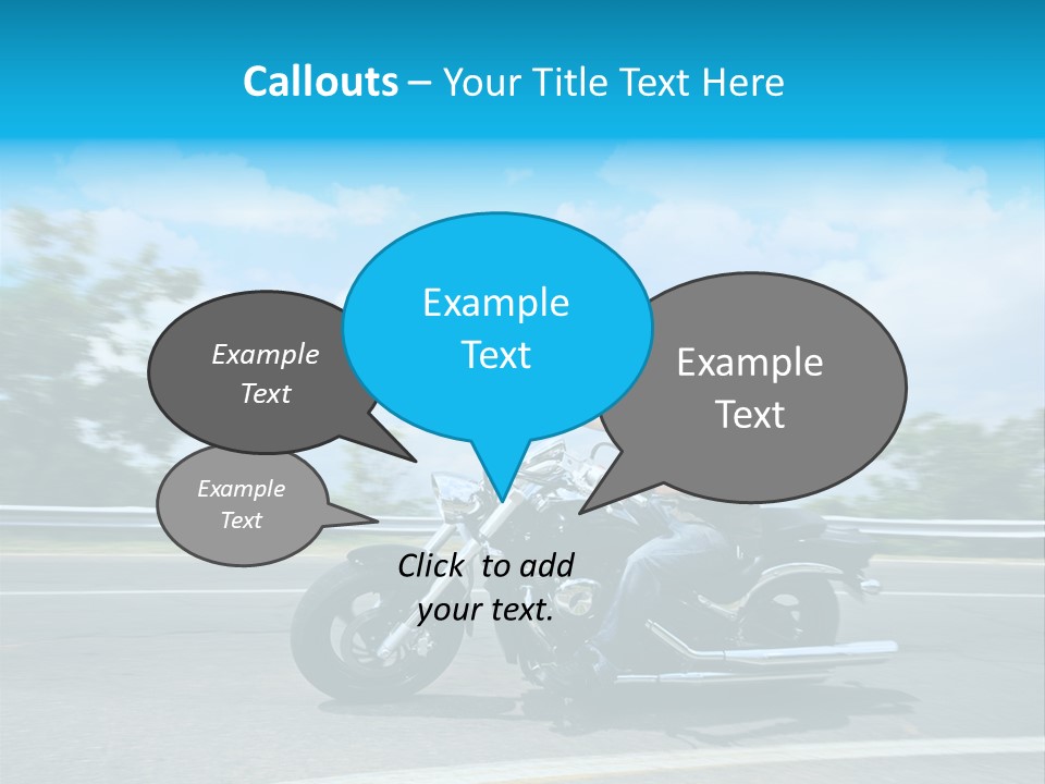 Biking Caucasian Rider PowerPoint Template