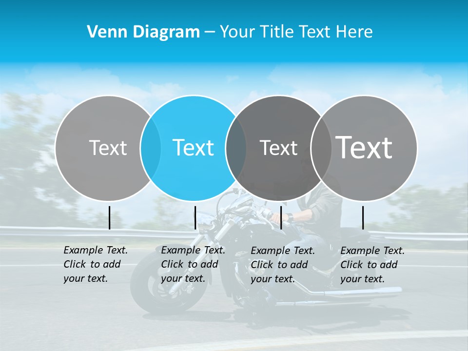 Biking Caucasian Rider PowerPoint Template