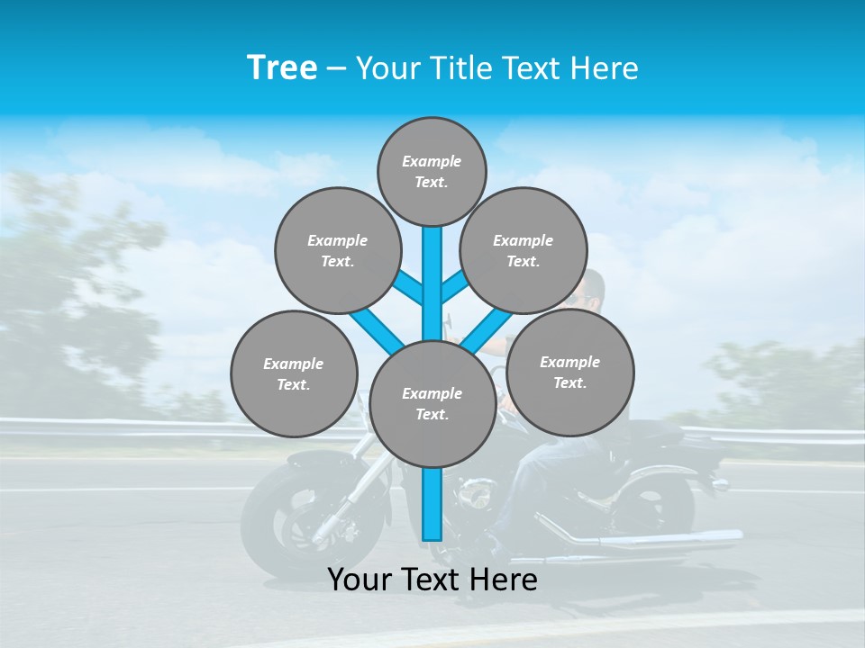 Biking Caucasian Rider PowerPoint Template
