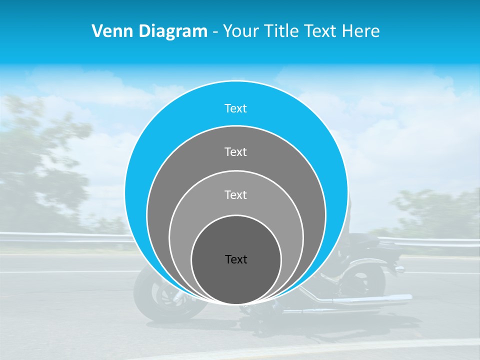 Biking Caucasian Rider PowerPoint Template
