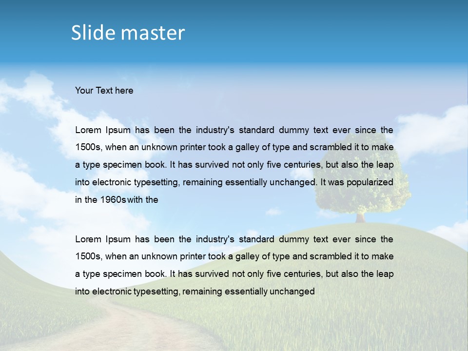 Rural Scenic Beautiful PowerPoint Template