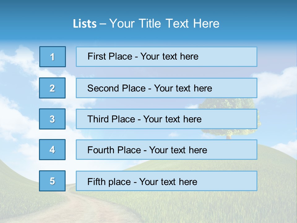 Rural Scenic Beautiful PowerPoint Template