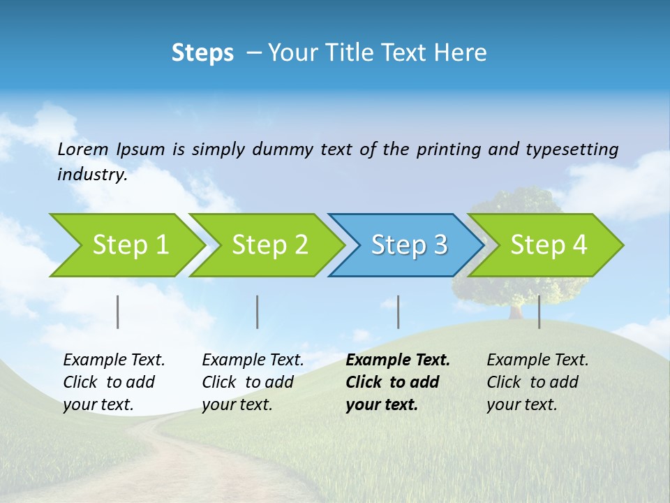 Rural Scenic Beautiful PowerPoint Template