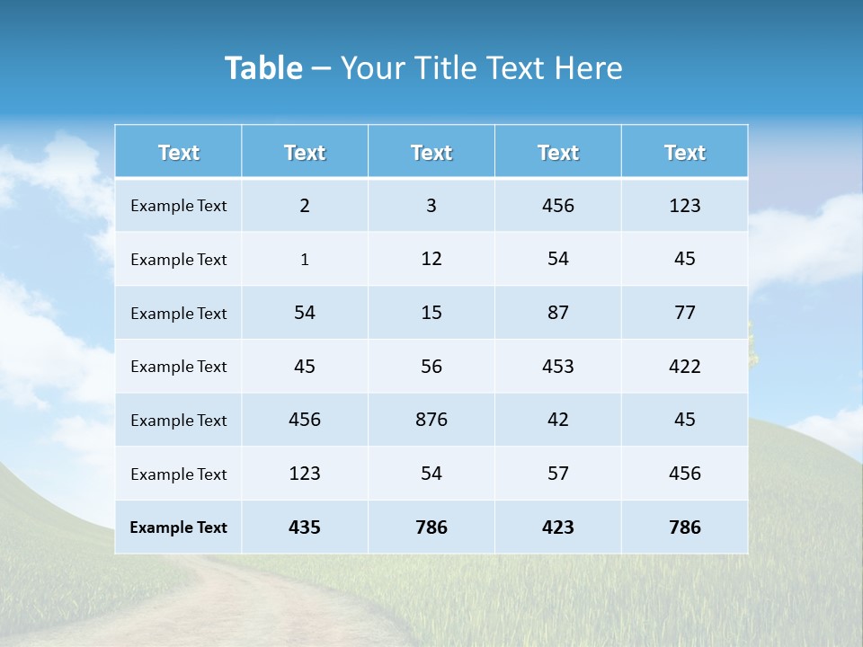 Rural Scenic Beautiful PowerPoint Template
