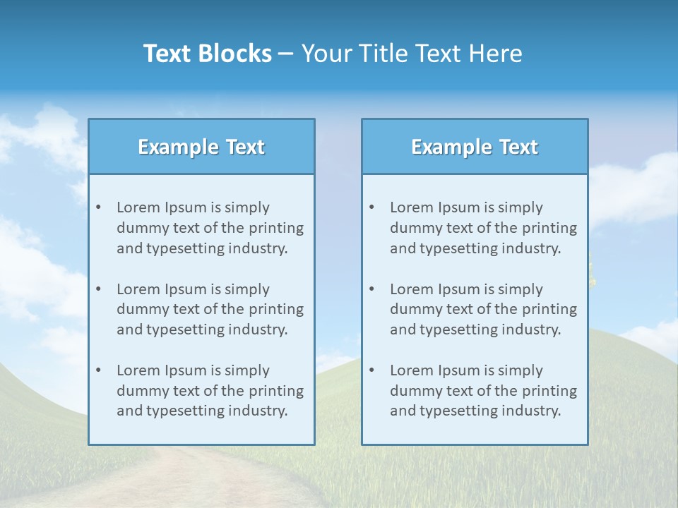 Rural Scenic Beautiful PowerPoint Template