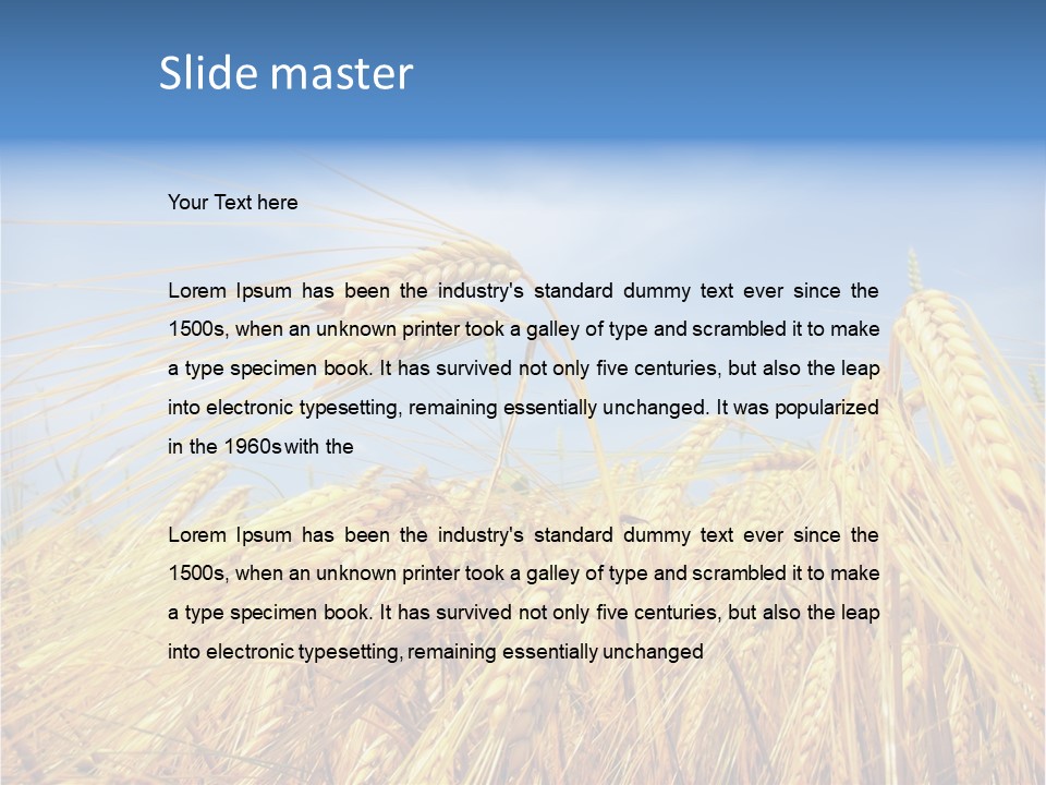 Scene Healthy Land PowerPoint Template