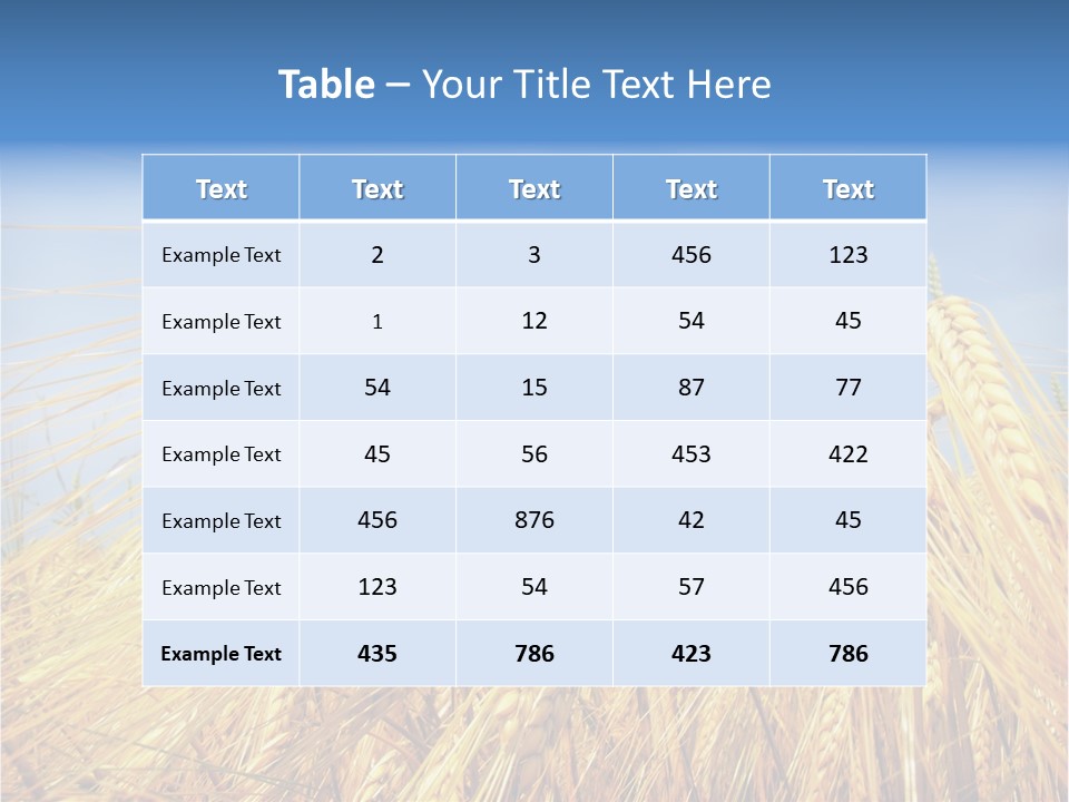 Scene Healthy Land PowerPoint Template