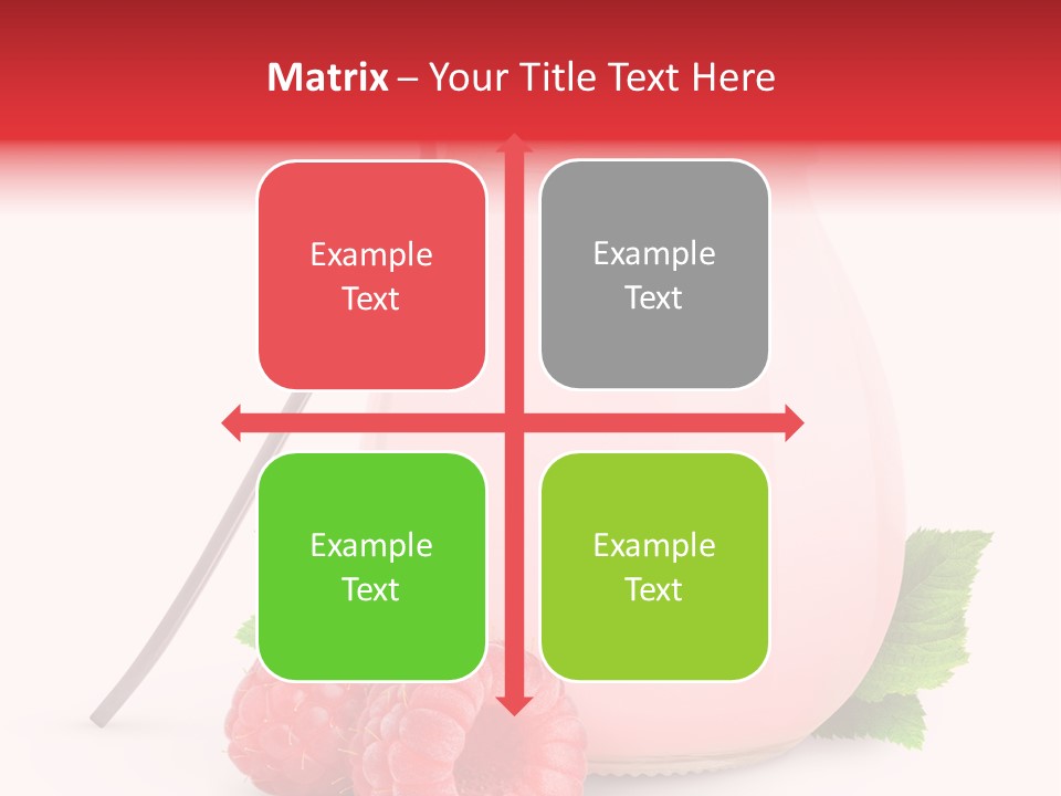 Dessert Gourmet Milk PowerPoint Template