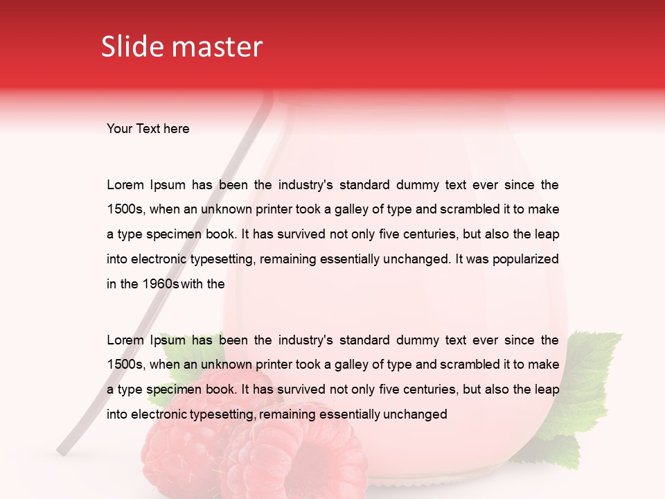 Dessert Gourmet Milk PowerPoint Template