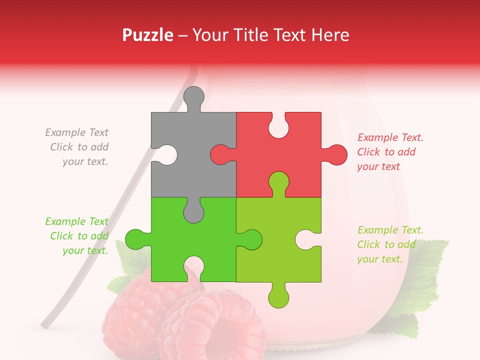 Dessert Gourmet Milk PowerPoint Template