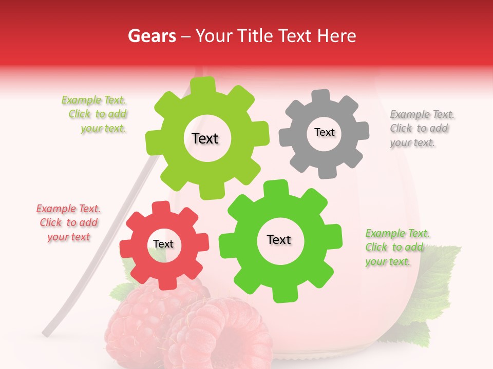 Dessert Gourmet Milk PowerPoint Template